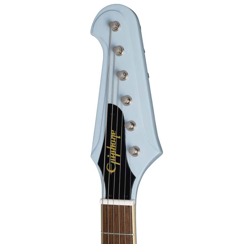 Epiphone Inspired By Gibson Custom 1963 Firebird V with Vibrola, Frost Blue - Image 3
