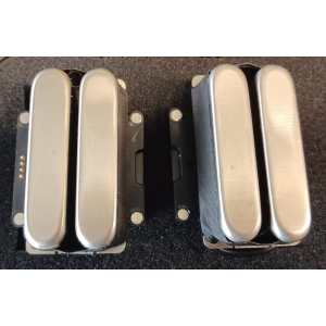 Cream T Pickups Banger & Mash Lipstick, Nocaster/PAF Blend, Raw Nickel, GX  Set