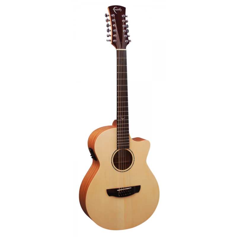 Faith FKV12 Naked Venus 12-String Cutaway Electro Acoustic Guitar - Image 2