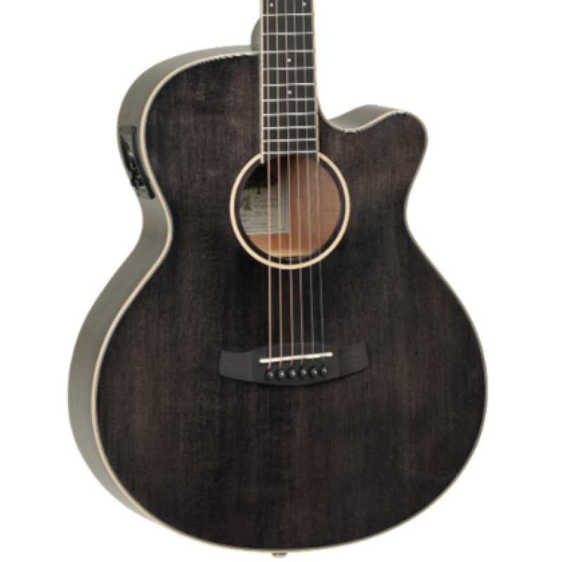 Tanglewood TW4 CE BS Black Shadow Electro Acoustic Guitar
