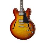 Gibson ES335 Semi-hollow 60s Figured Block Inlay in Iced Tea with Hardcase (ES35F00ITNH1)