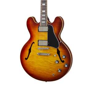 Gibson ES335 Semi-hollow 60s Figured Block Inlay in Iced Tea with Hardcase (ES35F00ITNH1)