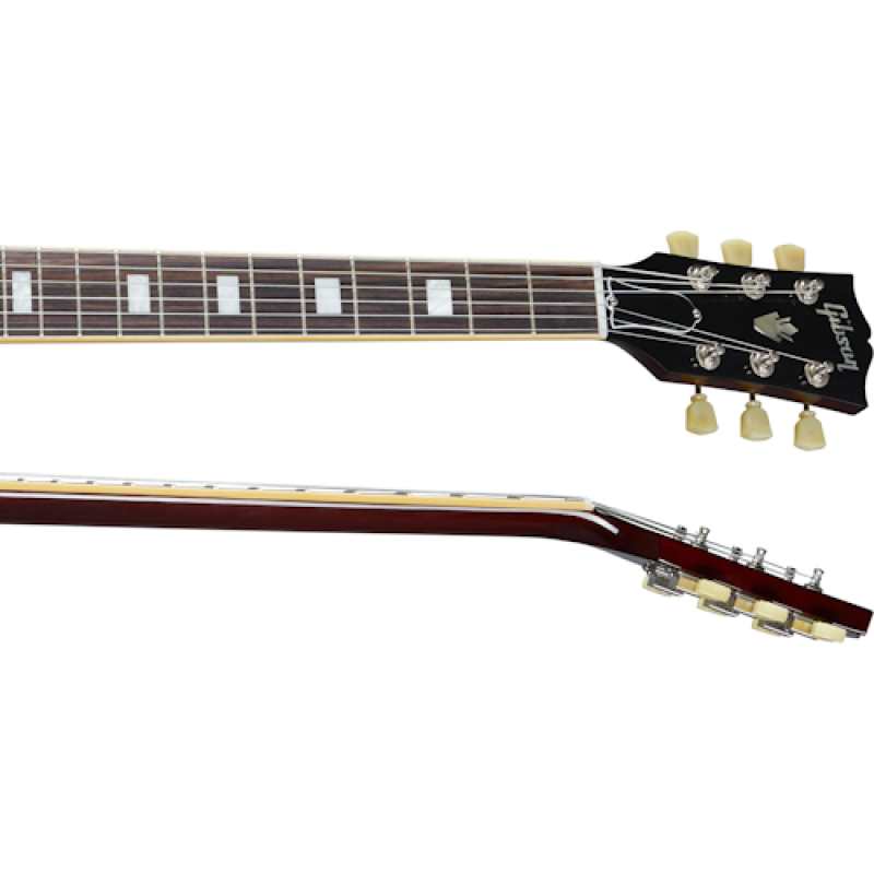Gibson ES335 Semi-hollow 60s Figured Block Inlay in Iced Tea with Hardcase (ES35F00ITNH1) - Image 5