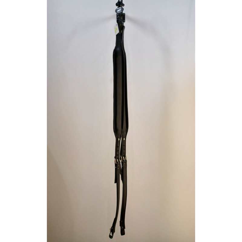 Levin Accordion Straps, Handmade Italian Leather, Black - Image 9
