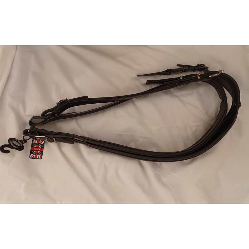 Levin Accordion Straps, Handmade Italian Leather, Black - Image 5