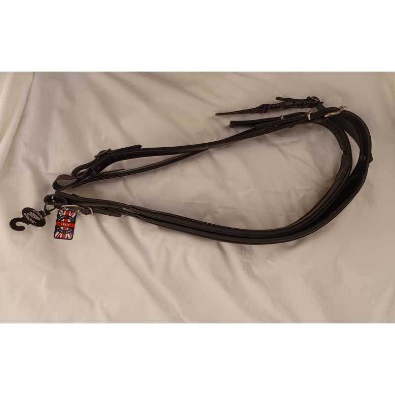 Levin Accordion Straps, Handmade Italian Leather, Black - Image 6