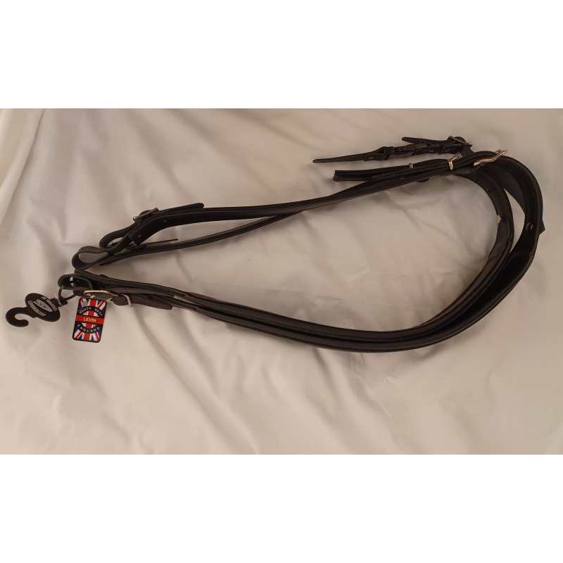 Levin Accordion Straps, Handmade Italian Leather, Black - Image 7