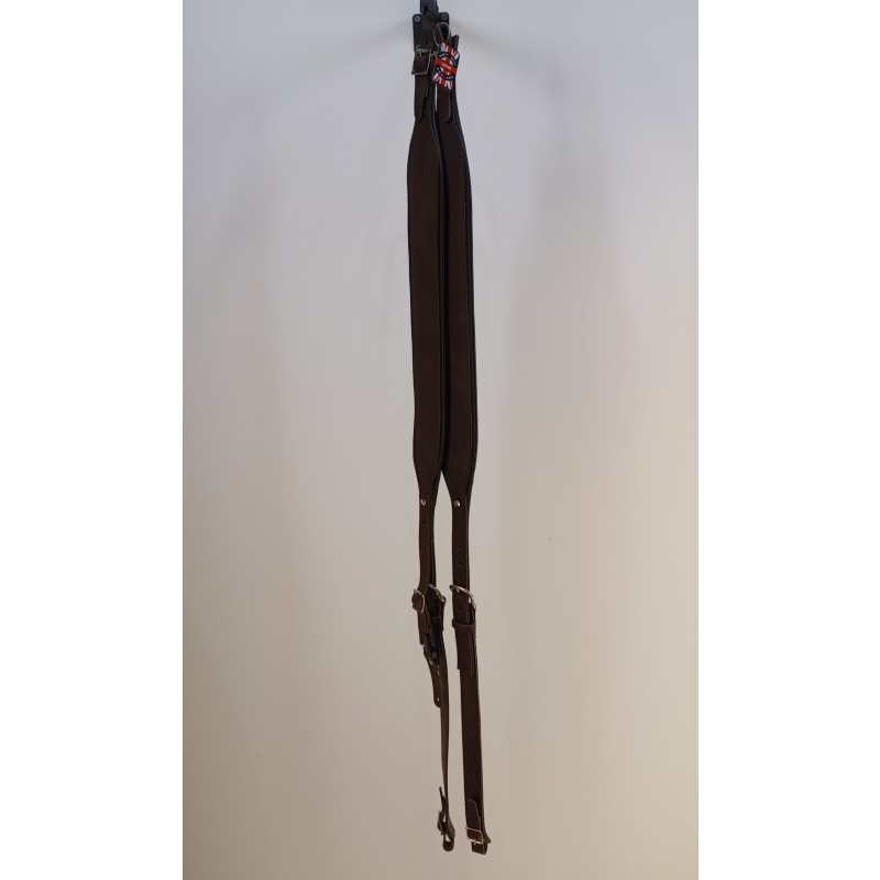 Levin Accordion Straps, Handmade Italian Leather, Brown - Image 9
