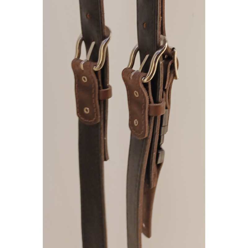Levin Accordion Straps, Handmade Italian Leather, Brown - Image 11