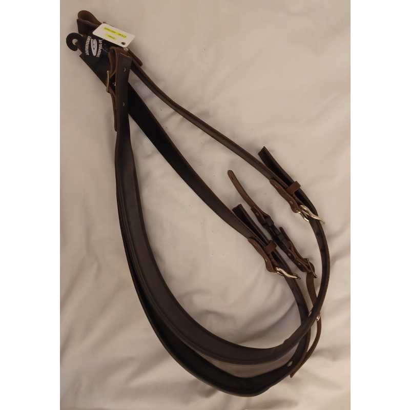 Levin Accordion Straps, Handmade Italian Leather, Brown - Image 2