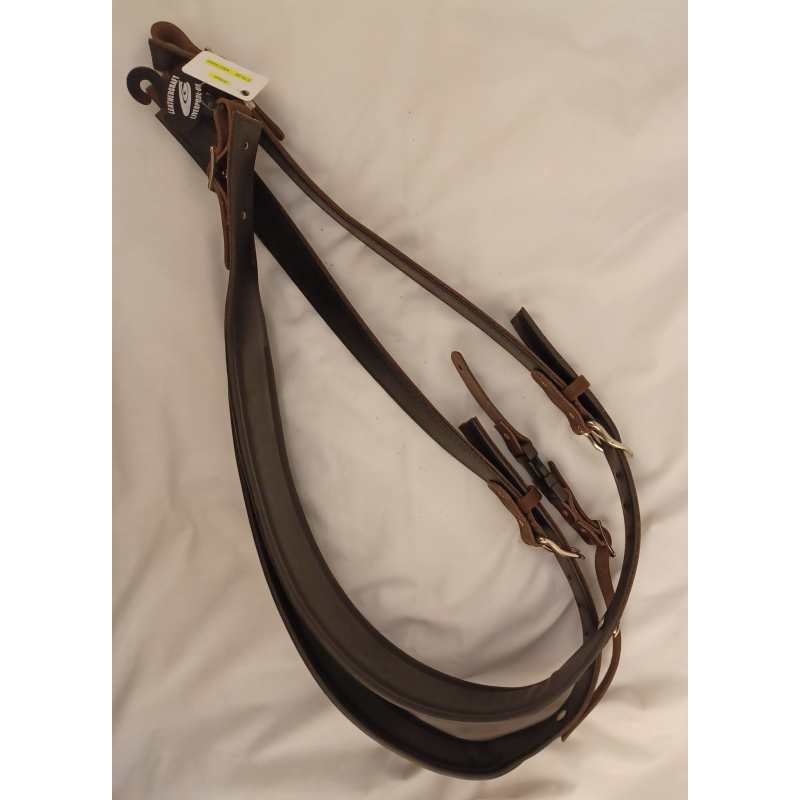 Levin Accordion Straps, Handmade Italian Leather, Brown - Image 4