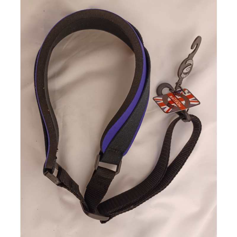 Levin 1" Webbing Strap for Saxophone with Neoprene Neck Pad in Purple (LS-S-W-NEO-100-PURPLE) - Image 4