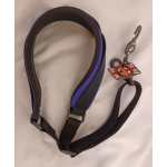 Levin 1" Webbing Strap for Saxophone with Neoprene Neck Pad in Purple (LS-S-W-NEO-100-PURPLE)