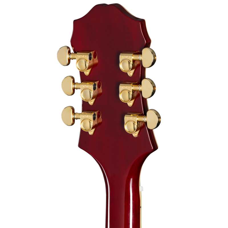 Epiphone Broadway Electro Hollowbody Archtop in Wine Red with Gigbag - Image 2