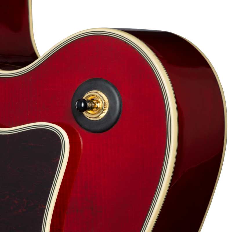 Epiphone Broadway Electro Hollowbody Archtop in Wine Red with Gigbag - Image 3