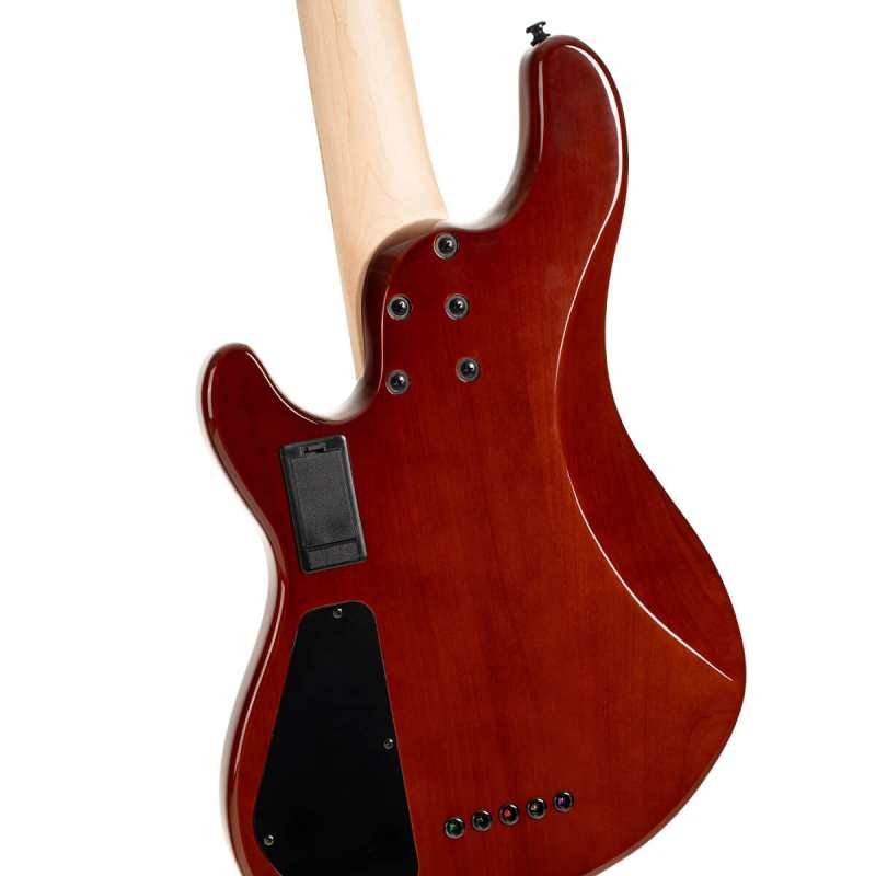 Cort GB Fusion 5 4-String Bass, Antique Brown Burst - Image 5