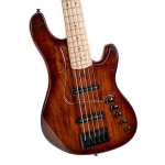 Cort GB Fusion 5 4-String Bass, Antique Brown Burst