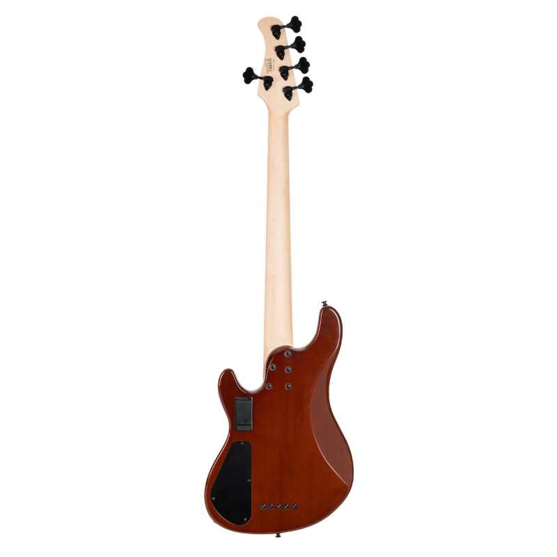 Cort GB Fusion 5 4-String Bass, Antique Brown Burst - Image 9