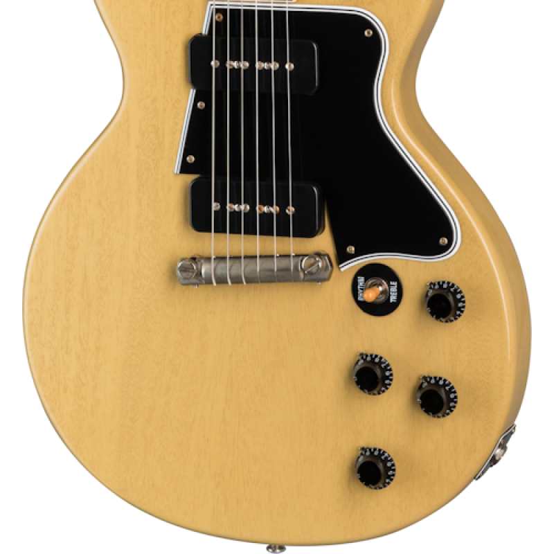 Gibson Custom Shop 1960 Les Paul Special Double Cut Reissue in TV Yellow with Custom Shop Hardcase (LPSPDC60VOTVNH1) - Image 7