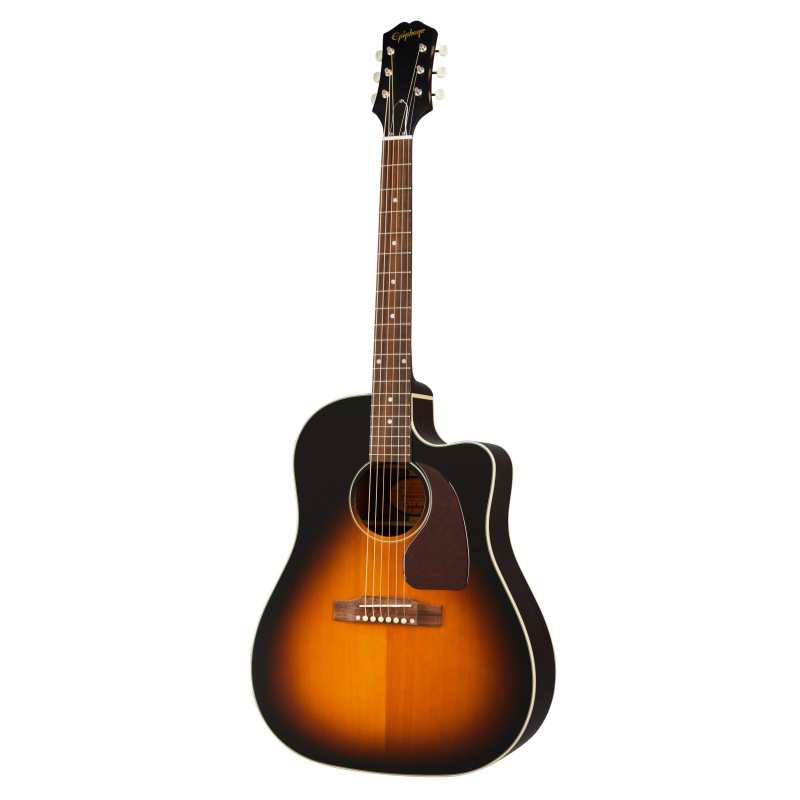 Epiphone J45EC Electro Acoustic in Aged Vintage Sunburst Gloss (IGMTJ45CAVSNH1) - Image 4