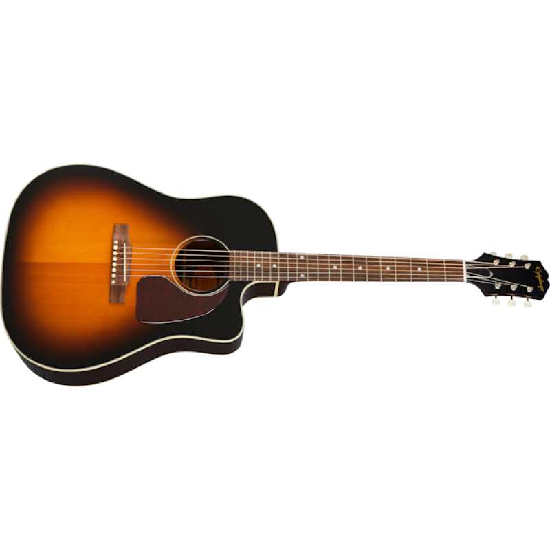 Epiphone J45EC Electro Acoustic in Aged Vintage Sunburst Gloss (IGMTJ45CAVSNH1) - Image 6
