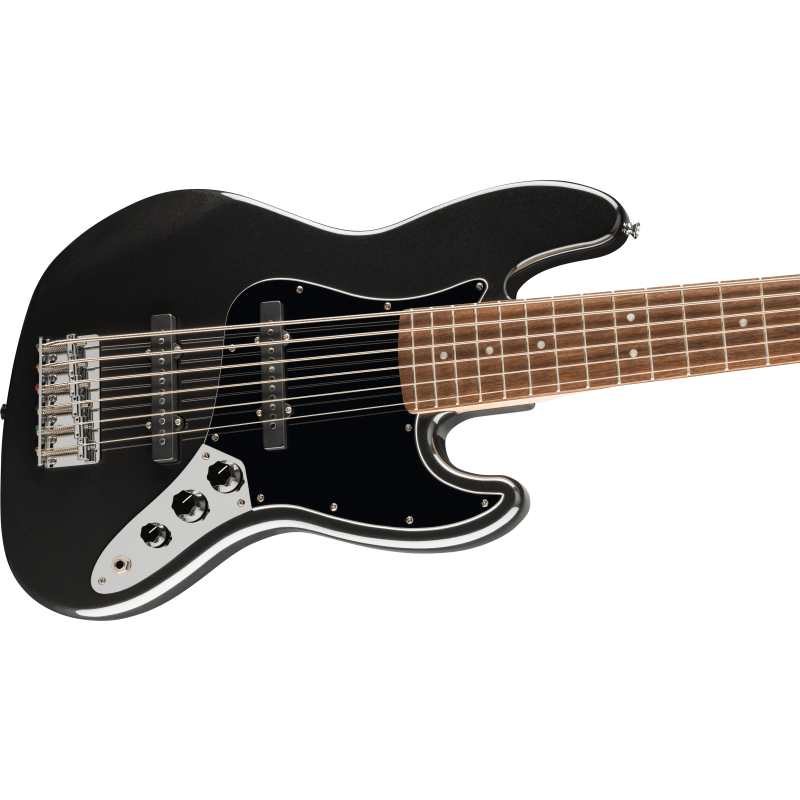 Squier Affinity Series Jazz Bass VI, Black Metallic, 0378671565 - Image 7
