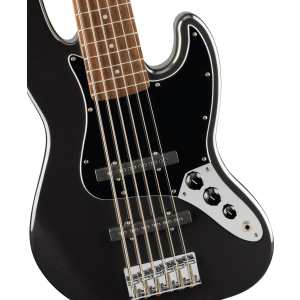 Squier Affinity Series Jazz Bass VI, Black Metallic, 0378671565