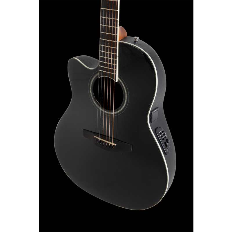 Ovation E-Acoustic Guitar Celebrity CS Standard Mid Cutaway, Lefthanded, Black - Image 9