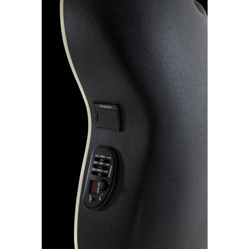 Ovation E-Acoustic Guitar Celebrity CS Standard Mid Cutaway, Lefthanded, Black - Image 4