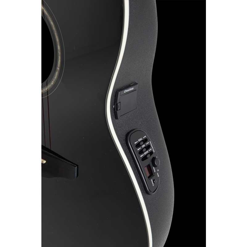 Ovation E-Acoustic Guitar Celebrity CS Standard Mid Cutaway, Lefthanded, Black - Image 6
