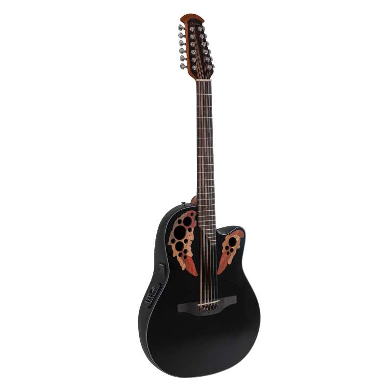 Ovation CE44 Celebrity Elite Mid Cut 12-String, Black - Image 4