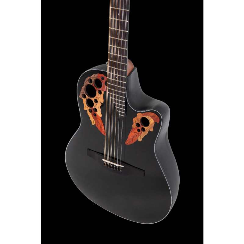 Ovation CE44 Celebrity Elite Mid Cut 12-String, Black - Image 2