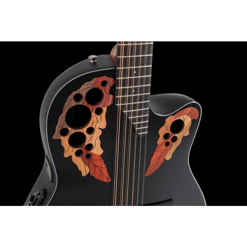 Ovation CE44 Celebrity Elite Mid Cut 12-String, Black - Image 3