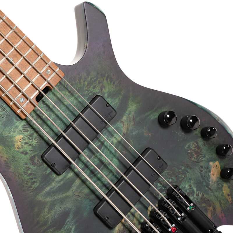 Cort Artisan Space 5 Star Dust Green, 5-String Bass - Image 9