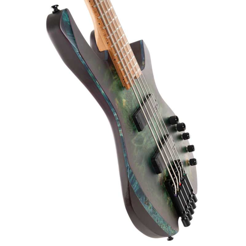 Cort Artisan Space 5 Star Dust Green, 5-String Bass - Image 10