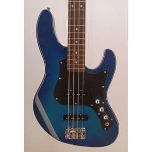 FGN Guitars BMJ2-R 4-String Bass, Transparent Blue Burst