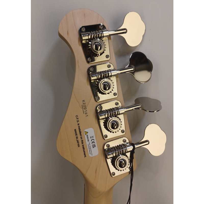 FGN Guitars BMJ2-R 4-String Bass, Transparent Blue Burst - Image 4