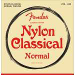 Fender Nylon Acoustic Strings, 100 Clear Silver, Tie-on End