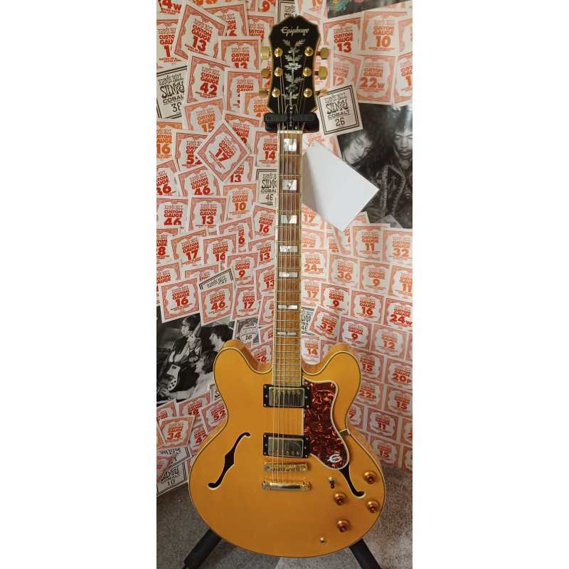 Epiphone Sheraton II Semi Hollow Electric Guitar, Natural, Circa 1989, Secondhand - Image 8