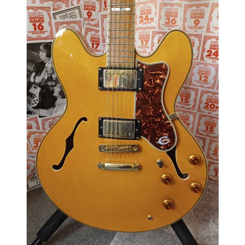 Epiphone Sheraton II Semi Hollow Electric Guitar, Natural, Circa 1989, Secondhand