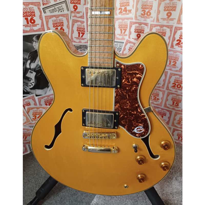 Epiphone Sheraton II Semi Hollow Electric Guitar, Natural, Circa 1989, Secondhand - Image 7