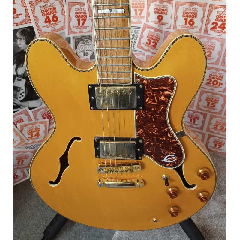 Epiphone Sheraton II Semi Hollow Electric Guitar, Natural, Circa 1989, Secondhand - Image 6