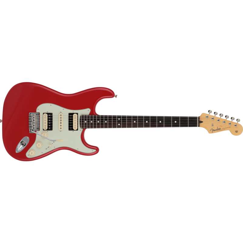 Fender 2024 Collection, Made in Japan Hybrid II Stratocaster HSH, Modena Red - Image 2