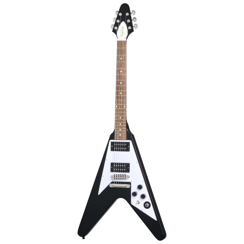 Epiphone Artist Series Kirk Hammett 1979 Flying V in Ebony with Hardcase - Image 4