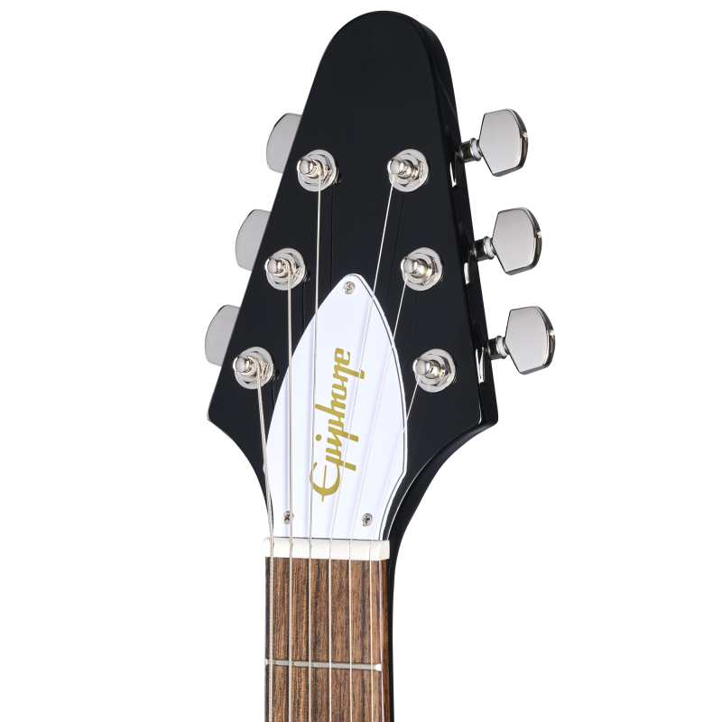 Epiphone Artist Series Kirk Hammett 1979 Flying V in Ebony with Hardcase - Image 5
