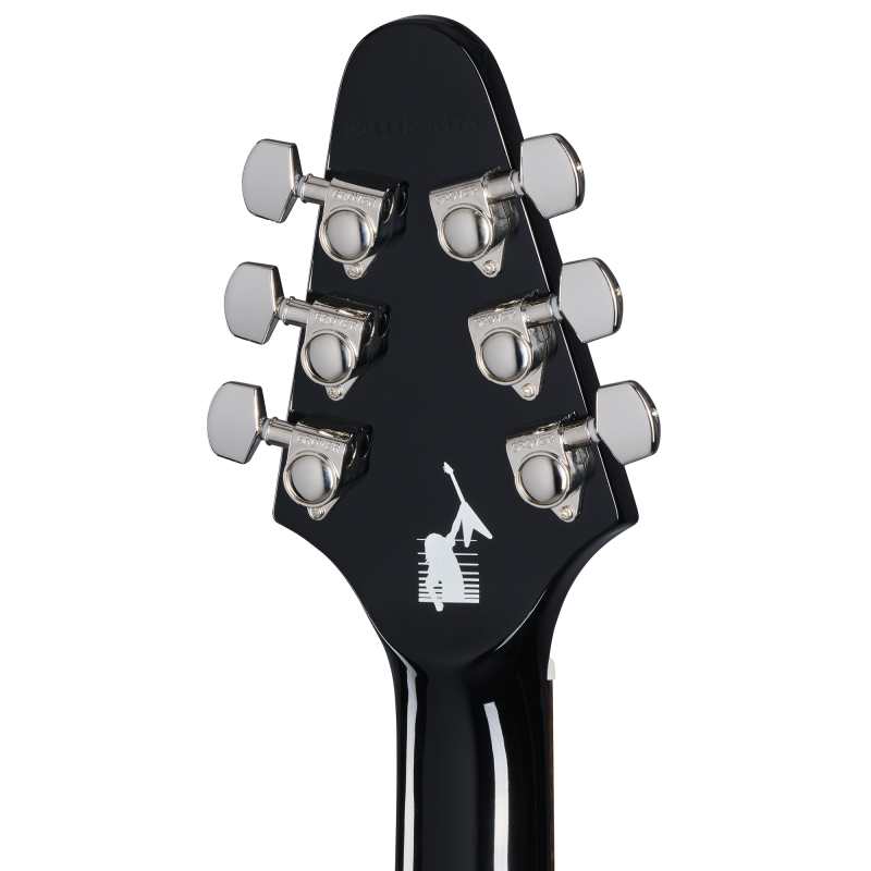 Epiphone Artist Series Kirk Hammett 1979 Flying V in Ebony with Hardcase - Image 6