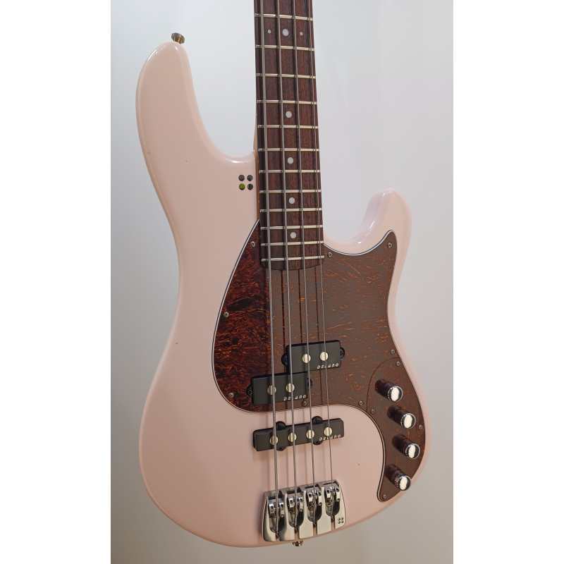 Sandberg California V 4-String, Soft Aged Shell Pink Finish - Image 9