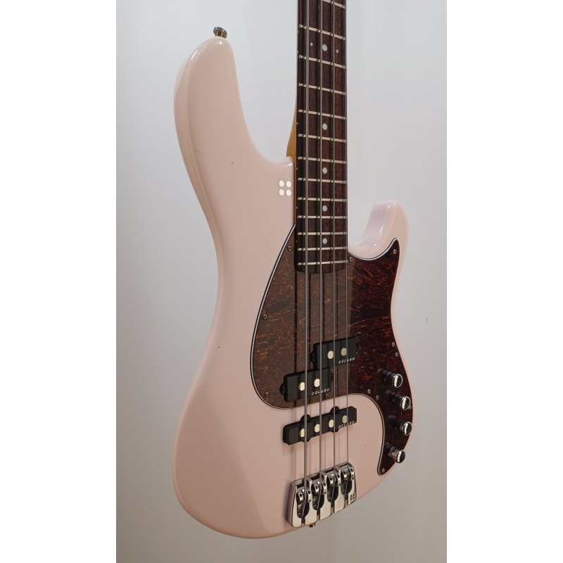 Sandberg California V 4-String, Soft Aged Shell Pink Finish - Image 10