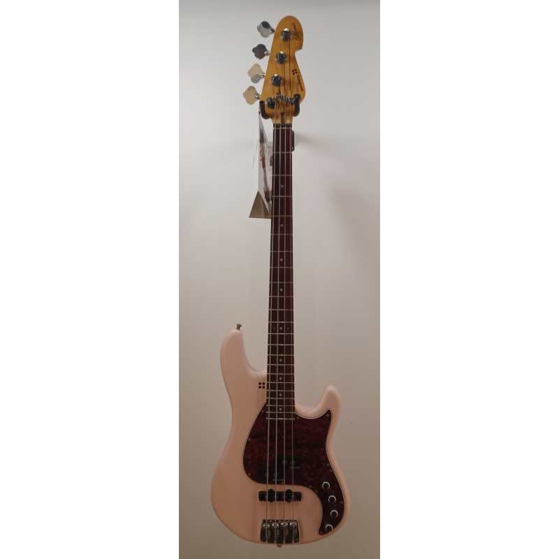 Sandberg California V 4-String, Soft Aged Shell Pink Finish - Image 11