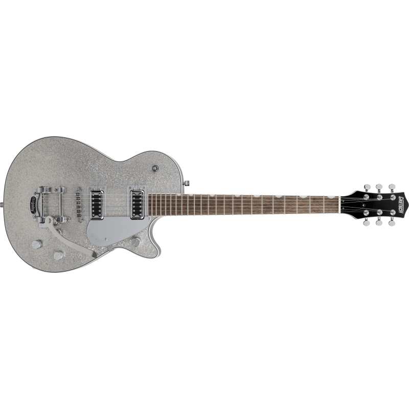 Gretsch G5230T Electromatic Sparkle Jet FT Single-Cut with Bigsby, Silver Sparkle - Image 2